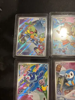 Pokemon 30th Turtwig Chimchar Litten Popplio Piplup Rowlet Promo Cards Lot - Image 2