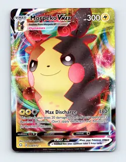 NM Morpeko VMAX 038/072 Shining Fates Ultra Rare Pokemon Card - Image 1