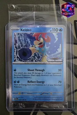 Pokemon Keldeo 19/86 Chaos Rising Stamped Promo – Sealed Exclusive Holo Card ✨ - Image 1