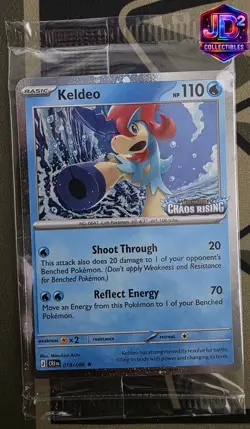Pokemon Keldeo 19/86 Chaos Rising Stamped Promo – Sealed Exclusive Holo Card ✨ - Image 3