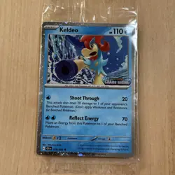 Pokemon TCG Keldeo Chaos Rising 019/086 Stamped Promo Card Sealed NEW - Image 1