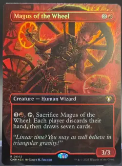Magus of the Wheel #643 Commander Masters Borderless Foil Rare - Image 1