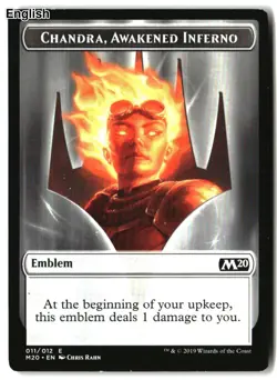 MTG Emblem - Chandra, Awakened Inferno [M20 - 11] MP - Image 2