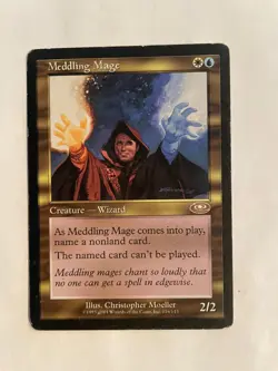 MTG Magic the Gathering Meddling Mage (116/146) Planeshift MP - Image 1