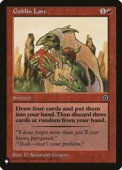 The List GOBLIN LORE MTG Magic the Gathering NM - Image 1
