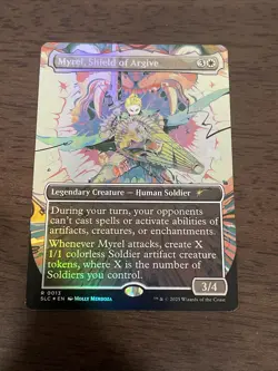 Myrel, Shield of Argive, FOIL - Secret Lair Encyclopedia of Magic A-Z MTG - Image 1