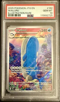 WAILORD Journey Together Illustration Rare #162 PSA 10 Gem Mint Pokemon - Image 3