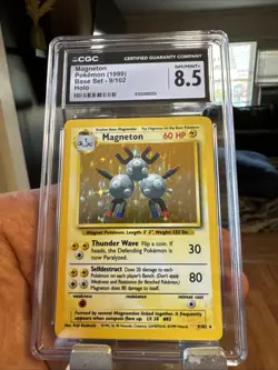 2000 POKEMON BASE SET 2 - HOLO #9/130 MAGNETON CGC 8.5 NM/MINT+ - Image 1