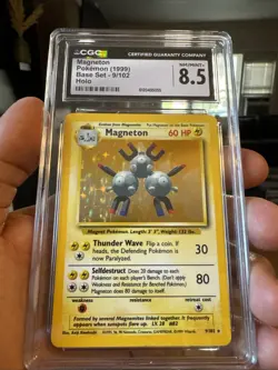 2000 POKEMON BASE SET 2 - HOLO #9/130 MAGNETON CGC 8.5 NM/MINT+ - Image 3