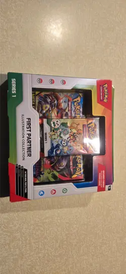 Pokemon TCG First Partner Illustration Collection Series 1 Promo Box - Sealed - Image 1