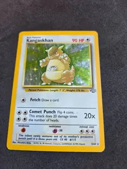 1999 Pokemon Jungle Kangaskhan 5/64 Holo Rare WOTC Vintage Card - Image 2