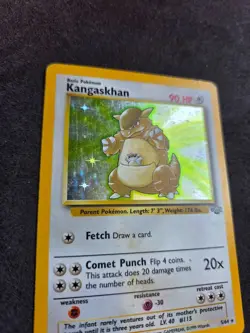 1999 Pokemon Jungle Kangaskhan 5/64 Holo Rare WOTC Vintage Card - Image 3