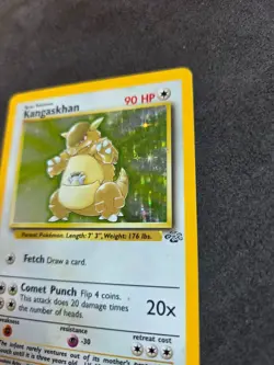 1999 Pokemon Jungle Kangaskhan 5/64 Holo Rare WOTC Vintage Card - Image 4