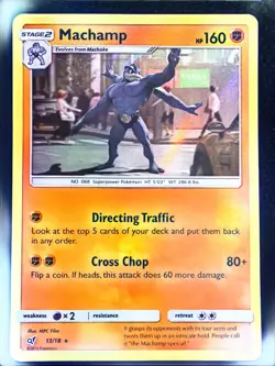 Machamp 13/18 Detective Pikachu Holo - LP - Pokemon TCG - Image 1