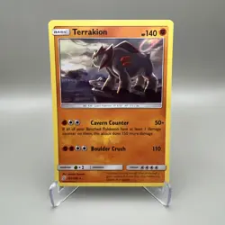 Terrakion 122/236 Holo Rare - Unified Minds 2019 SM Pokemon TCG - LP - Image 1
