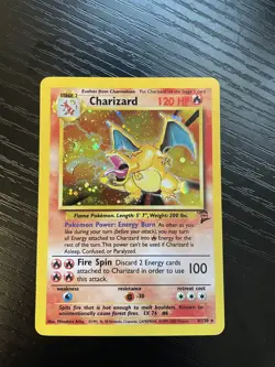 Pokemon Base Set 2 Charizard 4/130 Holo Rare English NM/LP - Image 1