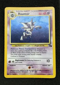 1999 Pokemon Haunter Fossil Holo Rare 6/62 - Image 1