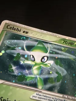 2005 Pokemon, Unseen Forces, #117/115 Celebi EX, Holo Secret Rare - Image 3