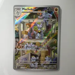 Pokemon TCG Machoke Sv: Scarlet & Violet 151 177/165 Illustration Rare Holo - Image 1