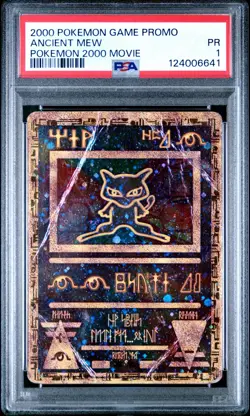 PSA 1 Pokemon Ancient Mew Pokemon 2000 Holo Moive Promo - Image 1