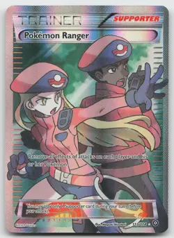 Pokemon Ranger (Full Art) Ultra Rare Holofoil XY - Steam Siege 113/114 LP - Image 1