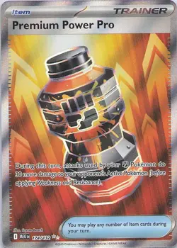 2025 Pokemon Mega Evolutions #174/132 Premium Power Pro Trainer Item - Image 1