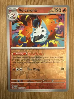 Volcarona Reverse Holo 016/086 Black Bolt Pokemon English NM - Image 1