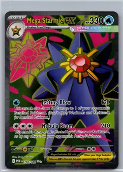 Mega Starmie ex 102/088 Ultra Rare Perfect Order Pokemon Near Mint - Image 1