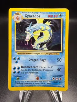 Pokemon Base Set GYARADOS Holo Rare #6/102 - Image 1