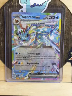 Vaporeon ex 023/131 SV: Prismatic Evolutions Holofoil Double Rare Pokemon TCG - Image 1