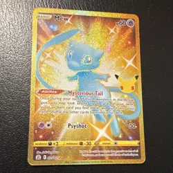 The Pokemon Company Mew 025/025 Celebrations Secret Rare Holo ENG 60 HP - Image 1