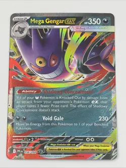 Mega Gengar EX 056/094 Pokemon TCG: ME02 Phantasmal Flames Double Rare Holo - Image 1
