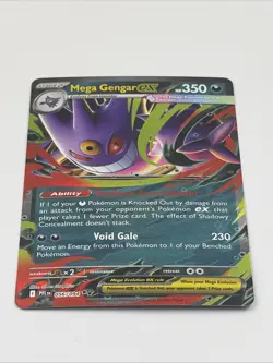 Mega Gengar EX 056/094 Pokemon TCG: ME02 Phantasmal Flames Double Rare Holo - Image 2