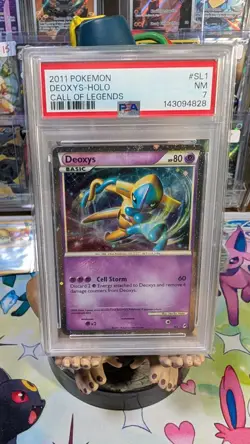 2011 Pokemon Call of Legends Holo Shiny Secret PSA 7 Deoxys SL1 - Image 1