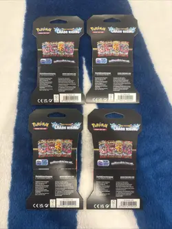Pokemon TCG: Chaos Rising Sleeved Booster Pack Art Set 4 Pack Set - Image 2