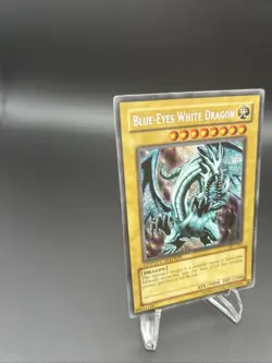 Yugioh Blue-Eyes White Dragon BPT-003 Secret Rare REVERSE FOIL ERROR MP - Image 2
