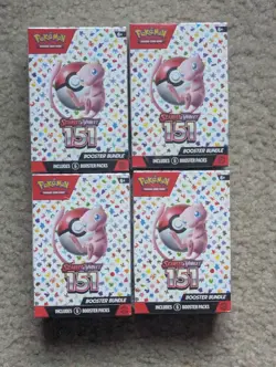 Pokemon Scarlet & Violet 151 Booster Bundle Sealed TCG - Lot of 4 - - Image 1
