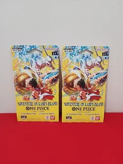 Lot of Two OP15 EB04 Adventure On Kami’s Island One Piece Card Game Booster, New - Image 1