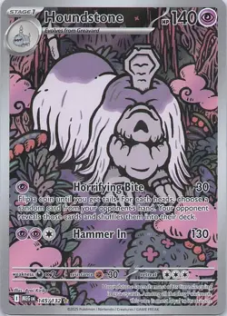 Pokemon Mega Evolution Houndstone Illustration Rare Near Mint - Image 1