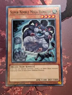 Super-Nimble Mega Hamster EGO1-EN011 - Common - Yugioh - Image 1