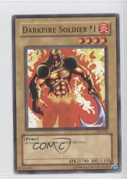 Darkfire Soldier #1 Unlimited YuGiOh Starter Deck Joey #SDJ-010 2003 READ - Image 1