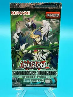 YuGiOh! Legendary Duelists: Synchro Storm Factory Sealed Booster Pack TCG - Image 1