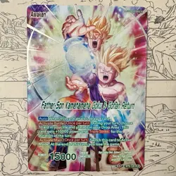 Father-Son Kamehameha Goku Gohan Return BT9-128 RLR RARE Dragon Ball Super Card - Image 1