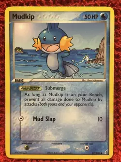 Mudkip 57/100 2006 EX Crystal Guardians Pokemon Card TCG Nintendo Common - Lp - Image 1