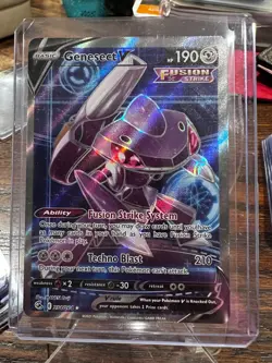 Pokemon Card Genesect V 254/264 Fusion Strike Ultra Rare Full Art Near Mint - Image 1