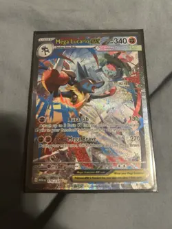 Mega Lucario Ex Alternate Art 179/132 Mega Evolution Secret Rare Pokemon Card NM - Image 1
