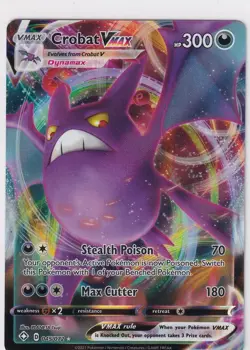 Crobat VMAX - 045/072 - Pokemon Shining Fates Sword & Shield Ultra Rare Card NM - Image 1