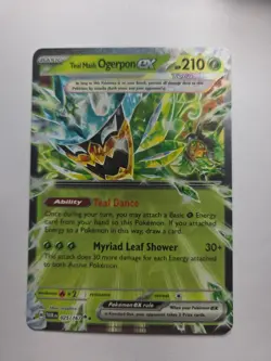 Teal Mask Ogerpon ex 025/167 Twilight Masquerade Ultra Rare Holo Pokemon Card NM - Image 1