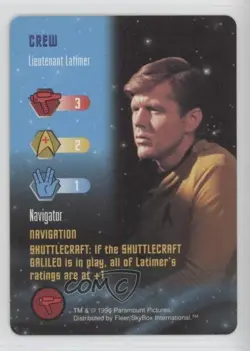 1996 Star Trek - The Card Game Crew Lieutenant Latimer - Image 1