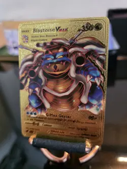 Blastoise VMAX Gold Foil Textured Display Card NM/M Condition - Image 3